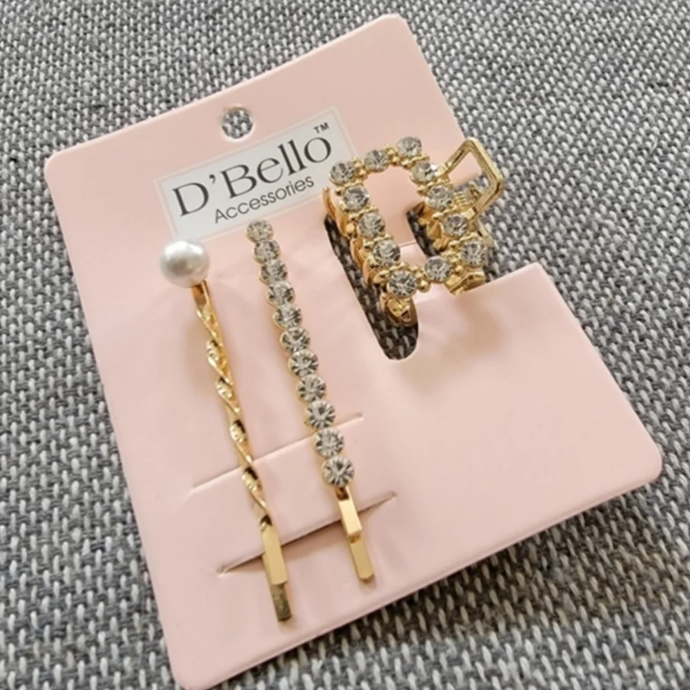 New! D'BELLO gold clip accessory